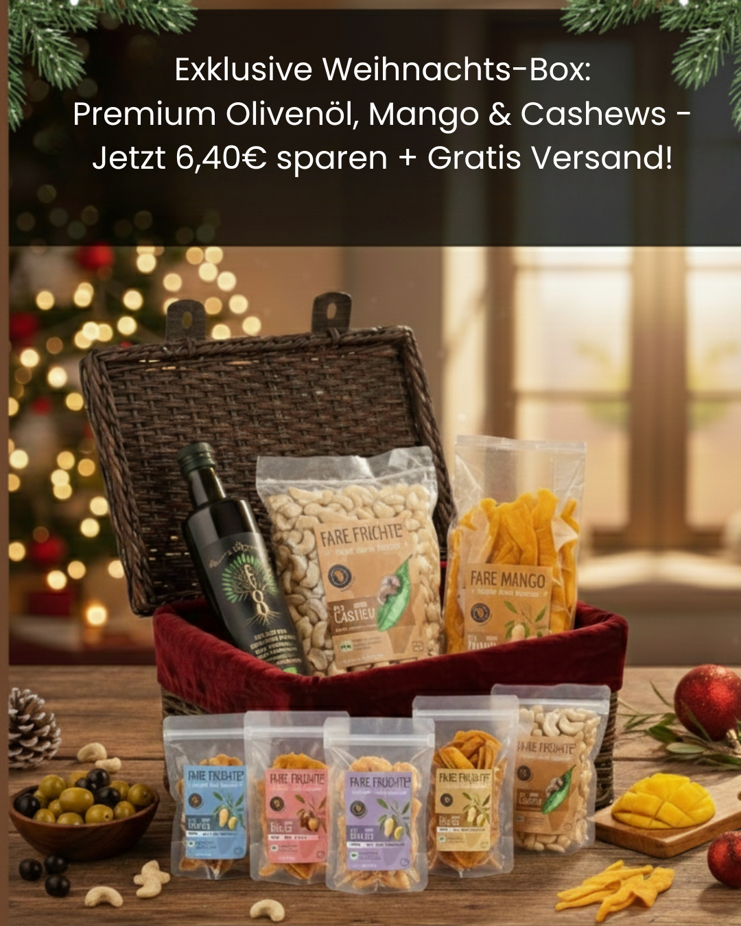 Last-Minute Weihnachtsgeschenke: Gesund, lecker & nachhaltig