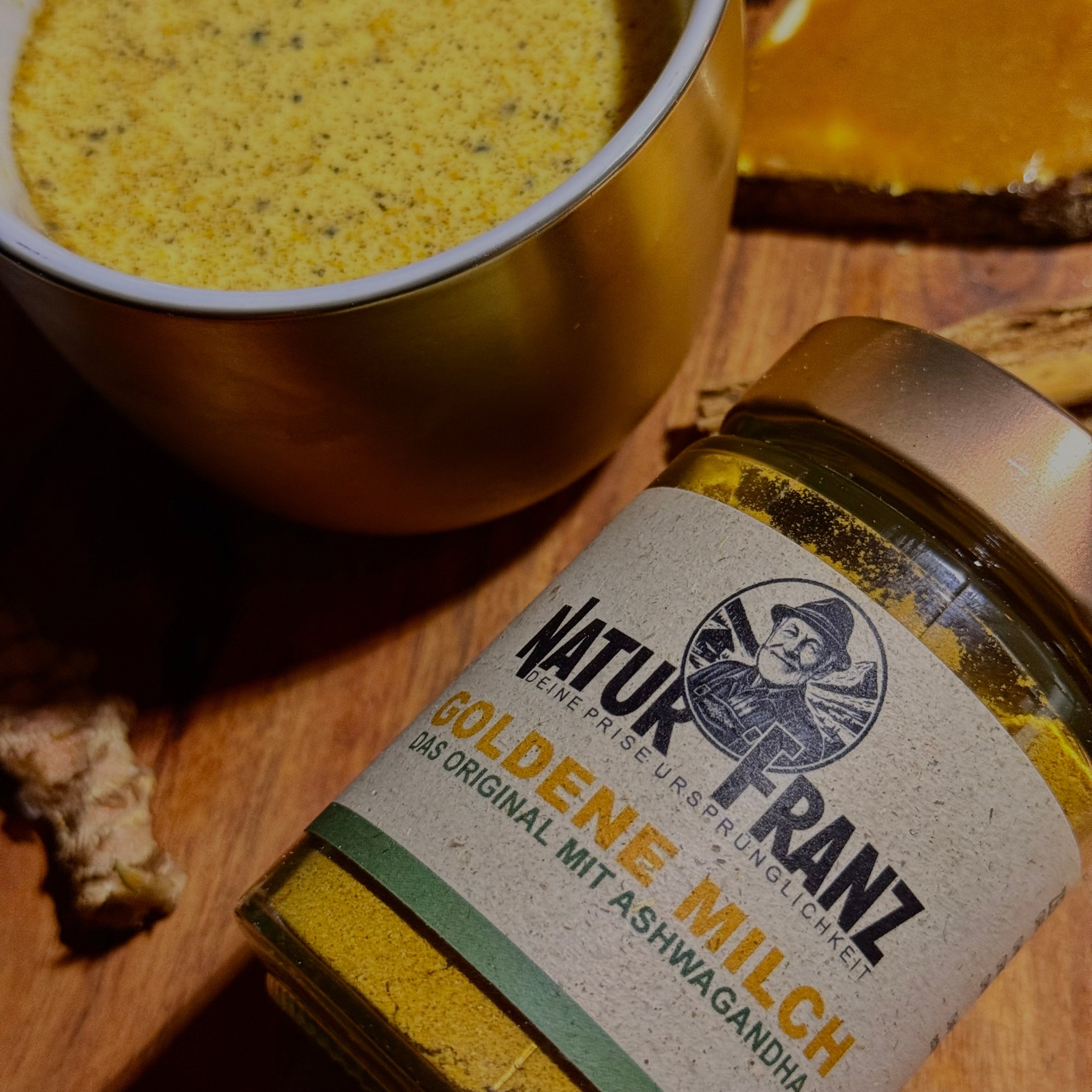 Goldene Milch - org. Familienrezept aus Indien mit Ashwagandha