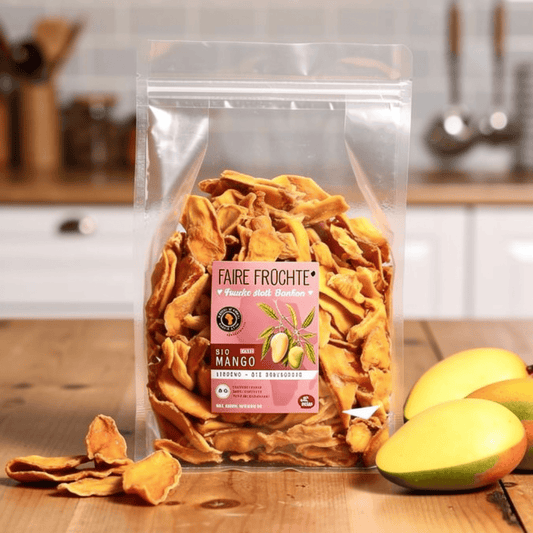 Bio Mangostreifen Lippens 1kg Packung - honigsüße getrocknete Mango aus Burkina Faso
