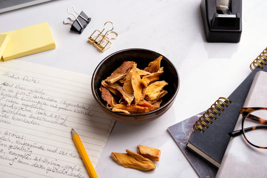 Bio Mangostreifen Brooks als gesunder Snack - Fairtrade Trockenfrüchte als Studienhelfer
