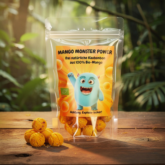 Munchie Bio-Mango Kaubonbons 40g im Zipbeutel Dschungel