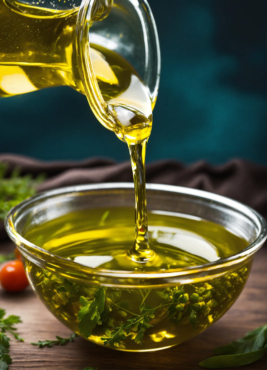 Bio Olivenöl Intensiv Nahaufnahme - ungefiltert mit kräftigem Aroma

