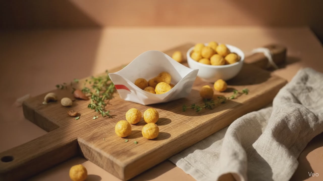 Kind isst Bio-Mango Kaubonbons